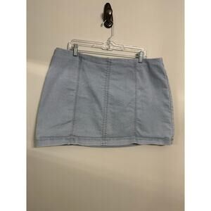 No Boundaries Light Wash Denim Mini Skirt | High Rise | Size XXL (19)